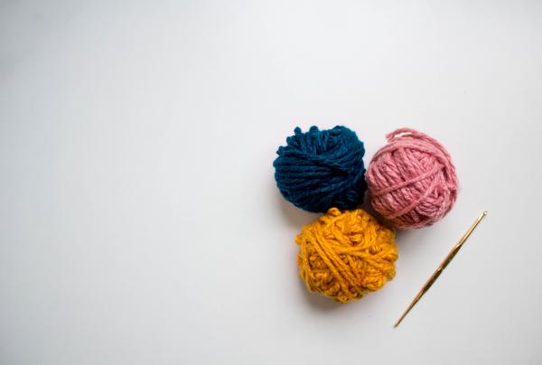 Yarn and crochet hooks